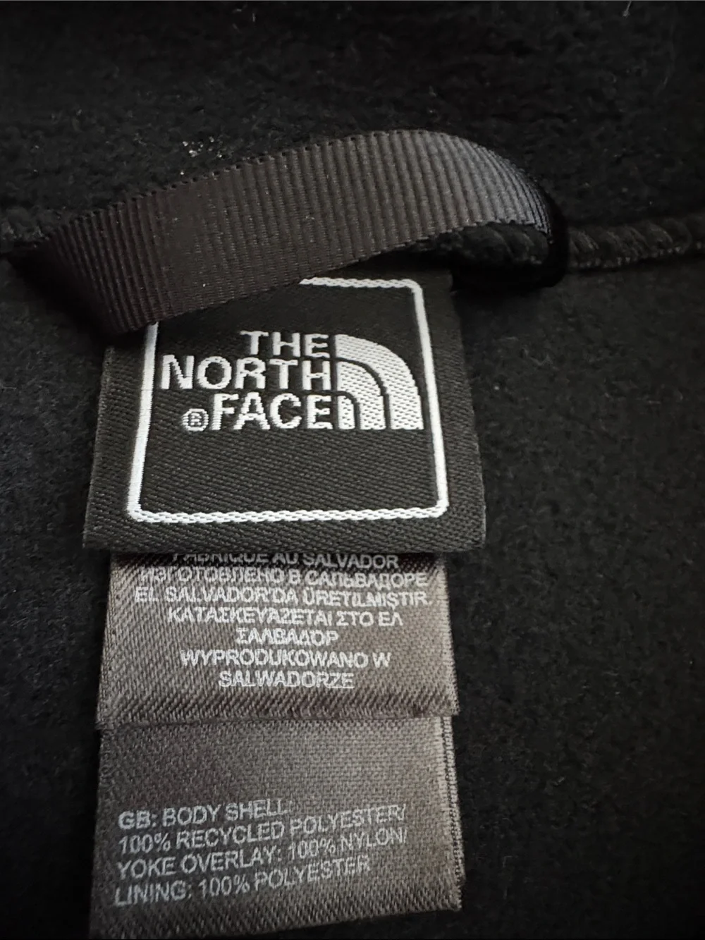 The North Face Kids Denali Fleece Jacket Full-Zip Black - Youth Medium (10/12)